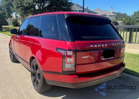 2017 Land Rover Range Rover 5.0L V8 Supercharged z USA, uszkodzony, nr VIN SALGS2FE2HA320734